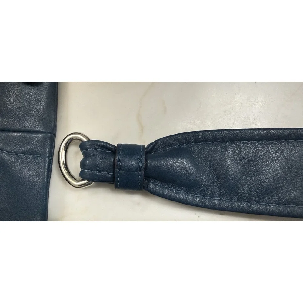 VTG Coach Kristin Blue Leather Convertible Shoulder Pristine Condition